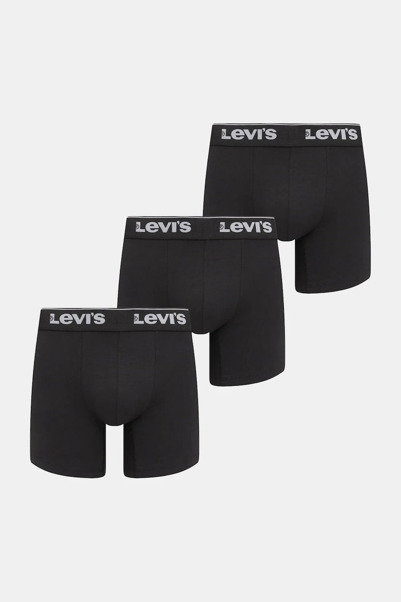 Levi's boxeri 3-pack culoarea negru, 37149-1199