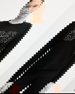 Gaudi pulover din amestec de lână culoarea negru, 521BD53009