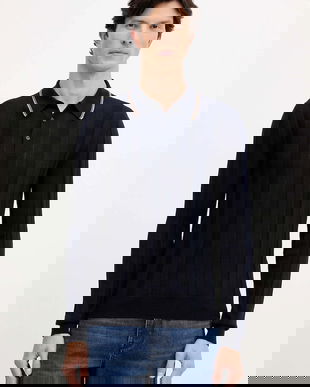 Trussardi pulover de lână culoarea bleumarin, light, M0048000006N