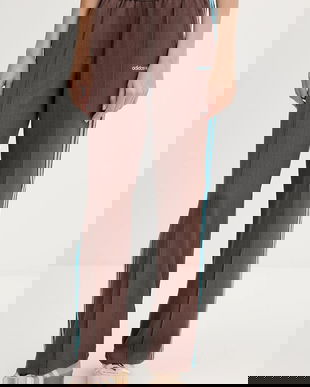 adidas Originals pantaloni de trening Tailored Pants culoarea maro, cu imprimeu, JX5308