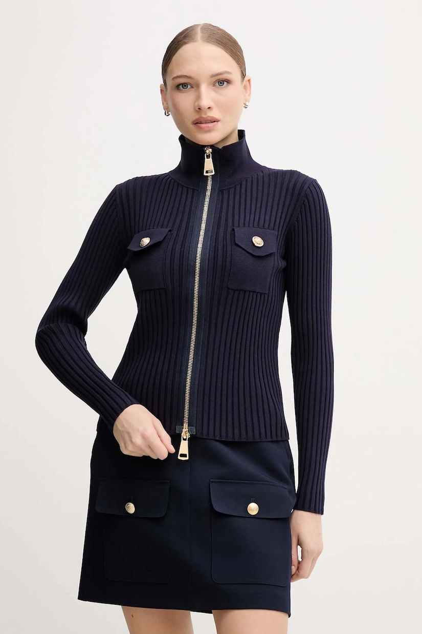 Marc Aurel cardigan culoarea bleumarin, 8020-8000-82093