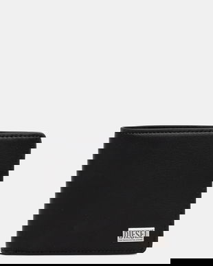 Diesel portofel de piele BISCOTTO BISCOTTO BI FOLD COIN culoarea negru, X10420.PR227