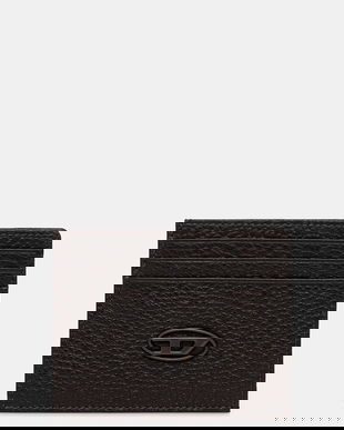 Diesel carcasă din piele HISSU EVO CARD CASE culoarea maro, X09018.P0685