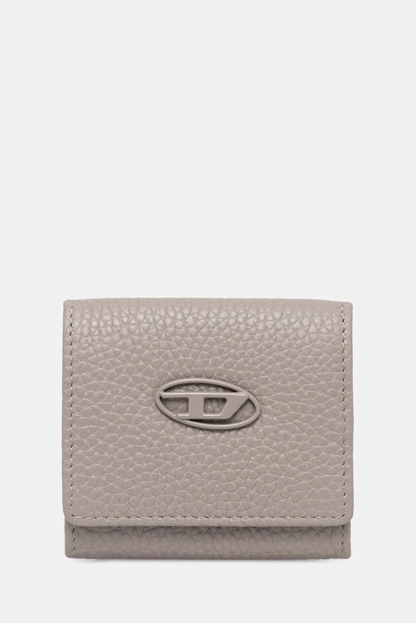 Diesel portofel de piele HISSU EVO HISSU EVO culoarea gri, X10300.P0685