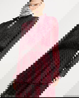 Marc Aurel rochie culoarea roșu, mini, evazați, 6572-1010-93471