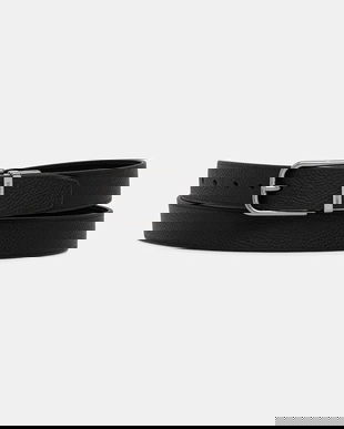 Michael Kors curea de piele culoarea negru, 39F5LBLY1L