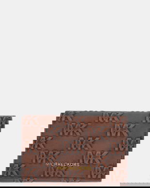 Michael Kors portofel de piele culoarea maro, 39F5GHDD6L