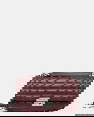 MICHAEL Michael Kors poșetă de piele culoarea bordo, 30R4S1SL3L