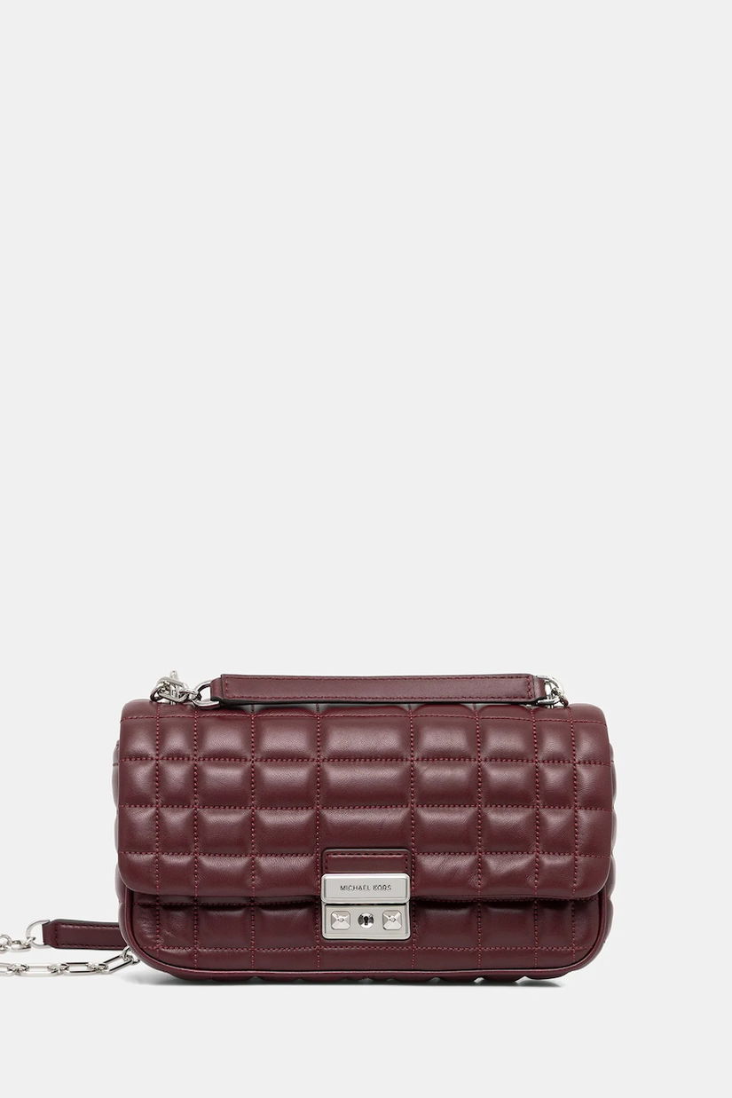 MICHAEL Michael Kors poșetă de piele culoarea bordo, 30R4S1SL3L