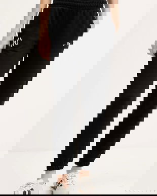 New Era pantaloni de trening culoarea negru, cu imprimeu, 60684417