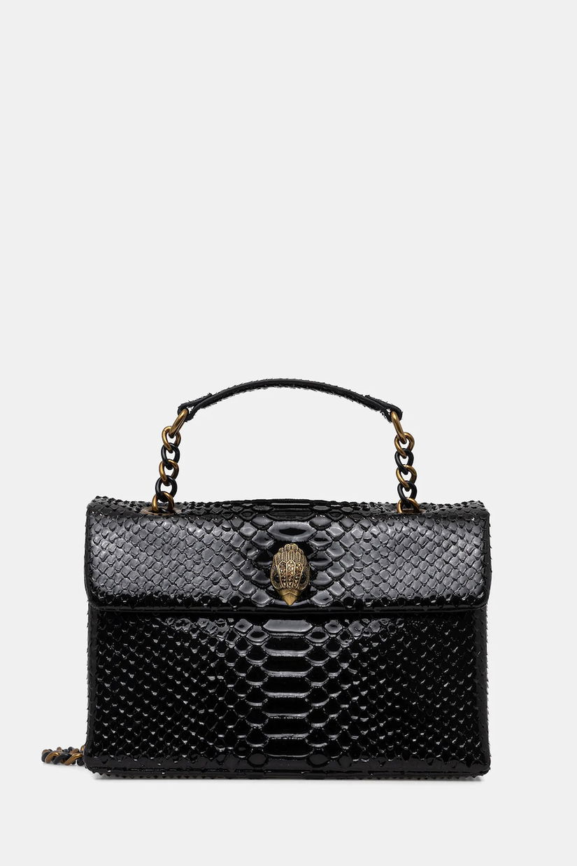 Kurt Geiger London poșetă de piele KENSINGTON culoarea negru, 5021500719