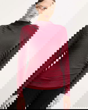 Joseph Ribkoff bluză culoarea bordo, uni, 254162