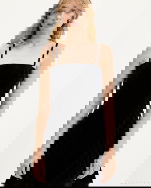 Rotate rochie de catifea mini, evazați, 1146951192