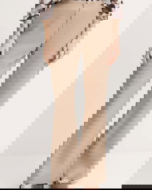 Joseph Ribkoff pantaloni culoarea bej, drept, high waist, 254044