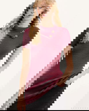 Hollister Co. pulover culoarea bordo, light, KI350-5130