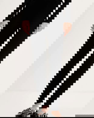 La Mania colanți culoarea negru, uni, CARE