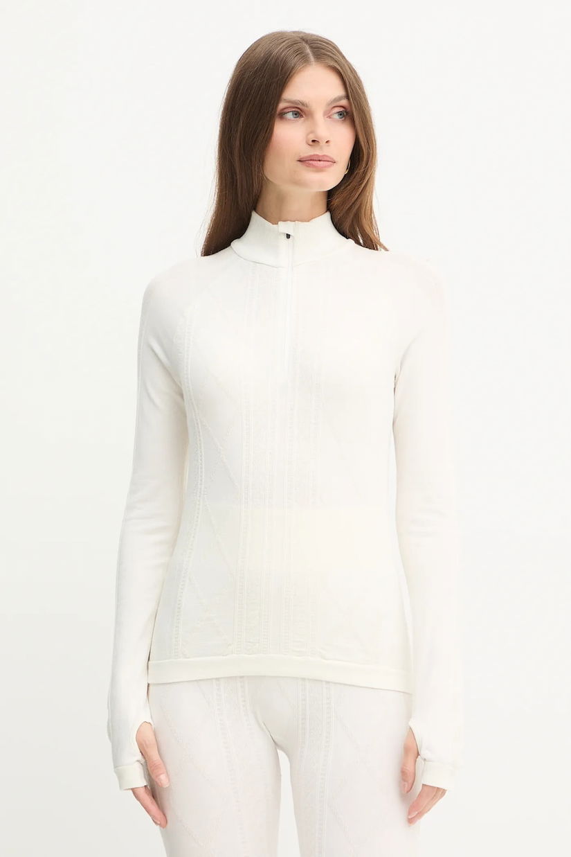 BOSS pulover din amestec de lână culoarea bej, light, cu turtleneck, 50544394