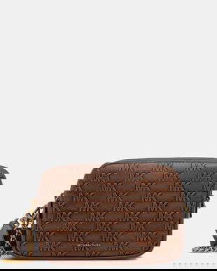 MICHAEL Michael Kors poșetă de piele culoarea maro, 32F5AYTC6L