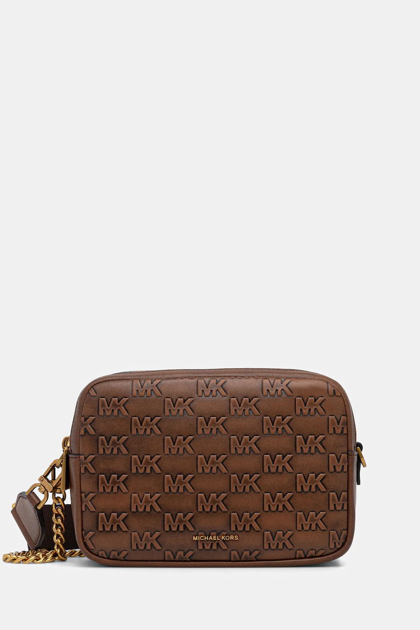 MICHAEL Michael Kors poșetă de piele culoarea maro, 32F5AYTC6L