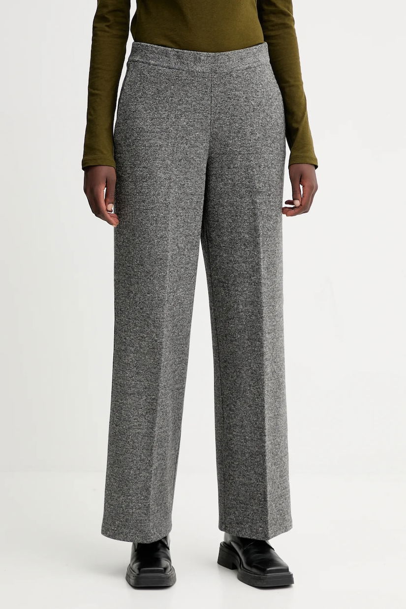 Marc O'Polo pantaloni culoarea gri, drept, high waist, M09304419053