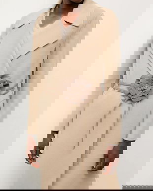 Answear.LAB curea din piele intoarsa culoarea bej