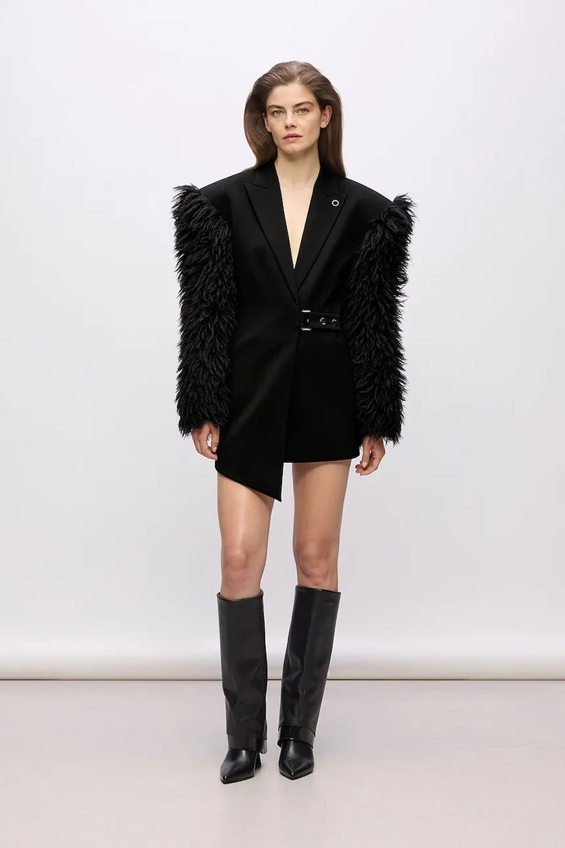 Karl Lagerfeld rochie culoarea negru, mini, mulata