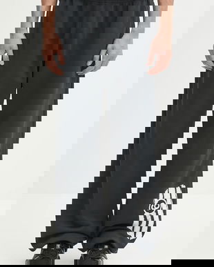 MM6 Maison Margiela pantaloni de trening culoarea negru, uni, SH2KA0033