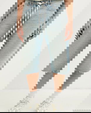 MM6 Maison Margiela pantaloni scurti jeans barbati, SH0MU0014