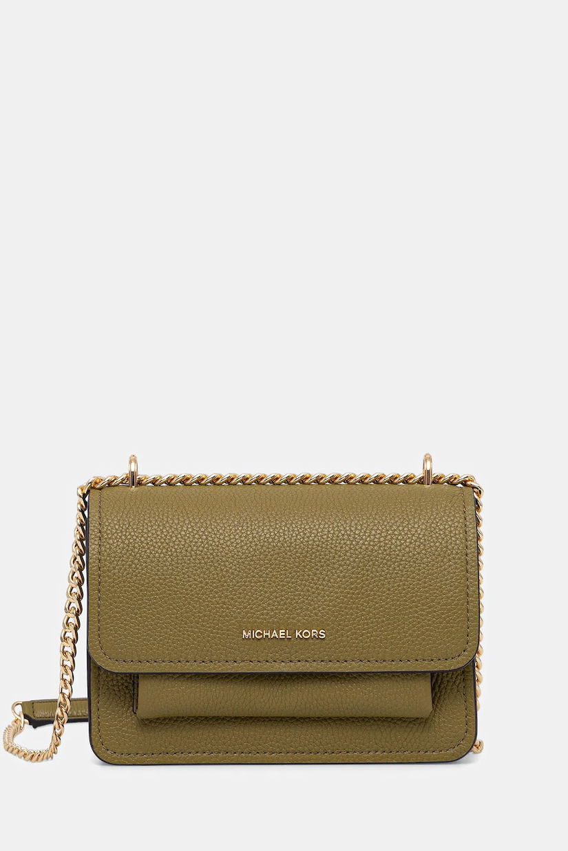 MICHAEL Michael Kors poșetă de piele culoarea bej, 32T4GC7C1T