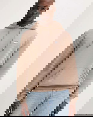 Tommy Jeans hanorac de bumbac bărbați, culoarea maro, DM0DM20258