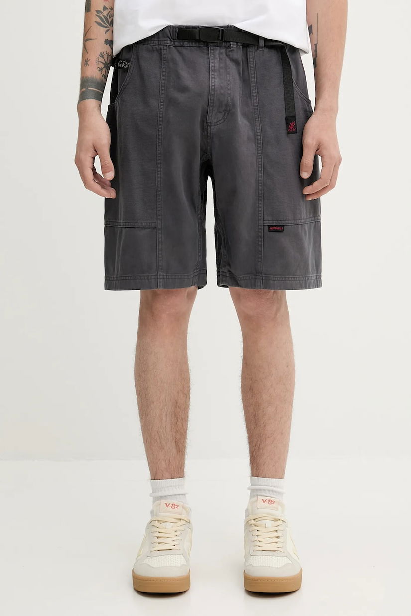 Gramicci pantaloni scurți din bumbac Gadget Short culoarea bleumarin