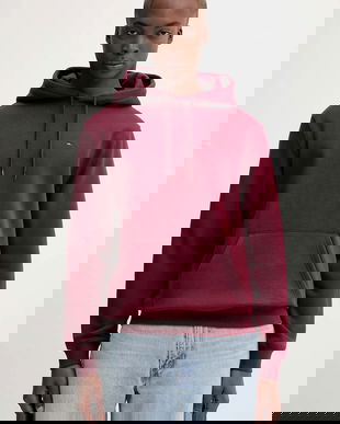 Tommy Jeans bluză culoarea bej, cu glugă, uni, DM0DM20742