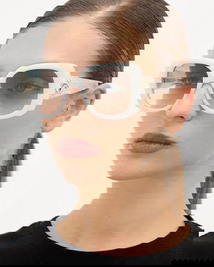 Kurt Geiger London ochelari de soare Evil Eye culoarea bej, 4738941679