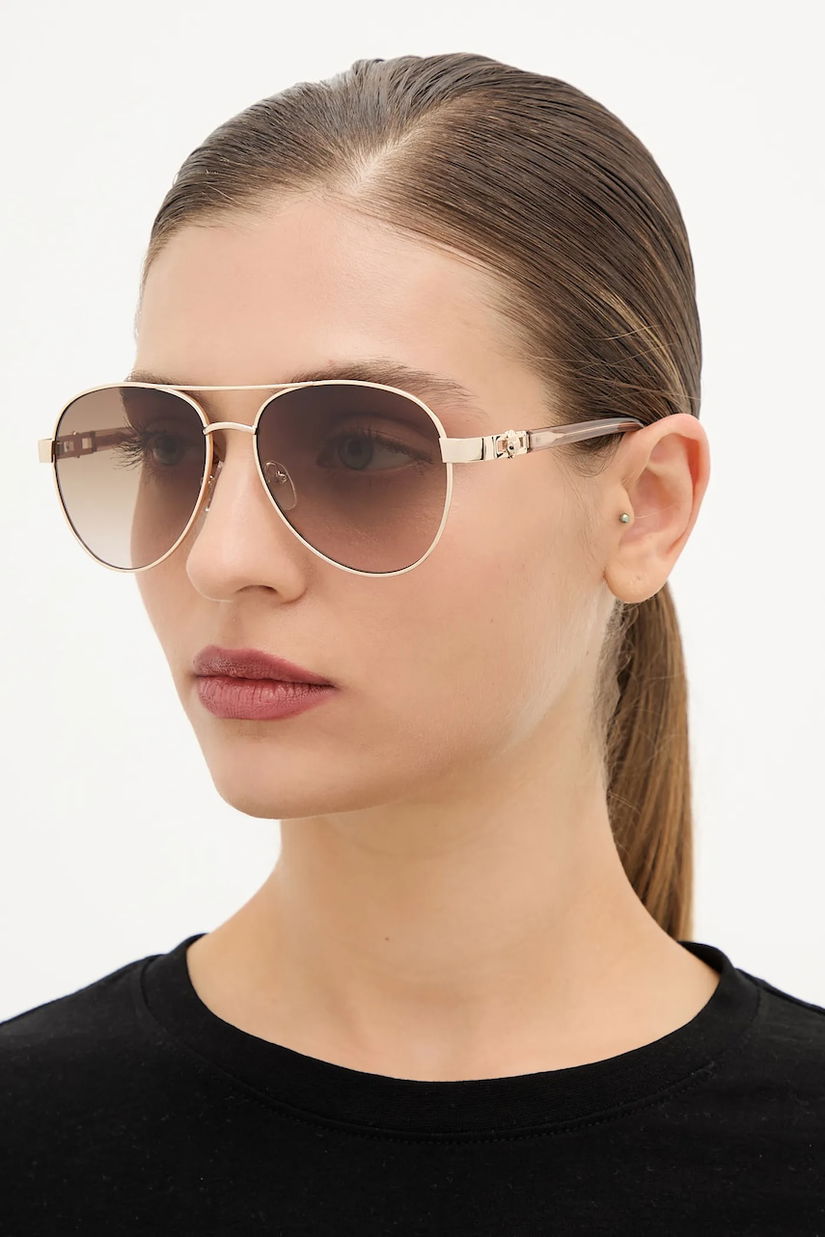 Kurt Geiger London ochelari de soare culoarea auriu, 4739661999
