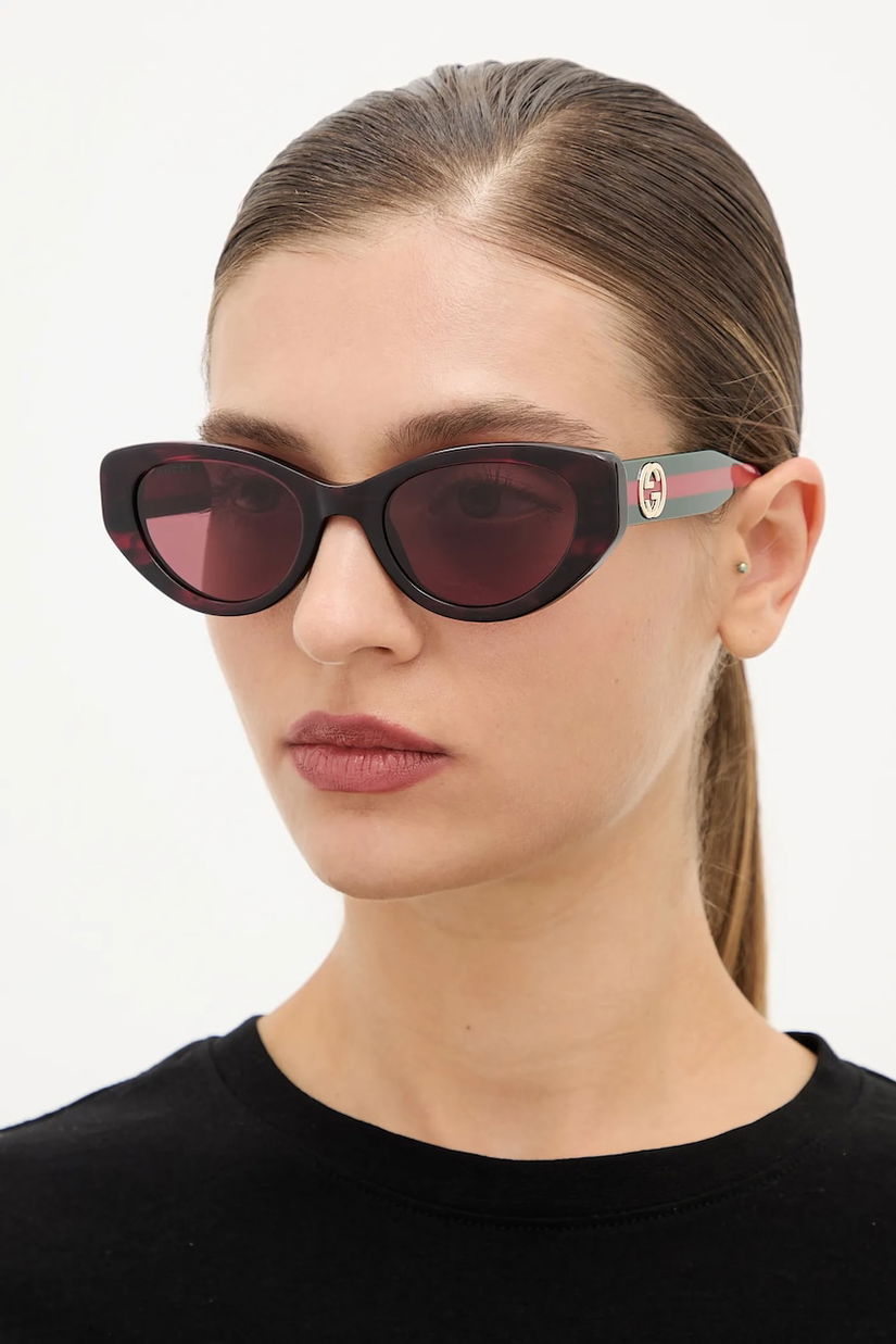 Gucci ochelari de soare femei, culoarea portocaliu, GG1862S
