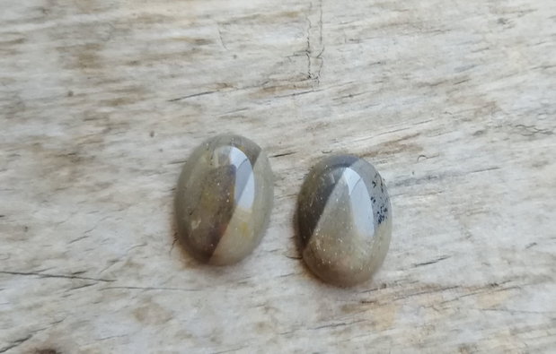 Cabochon jasp, 16x12 mm (2 buc)