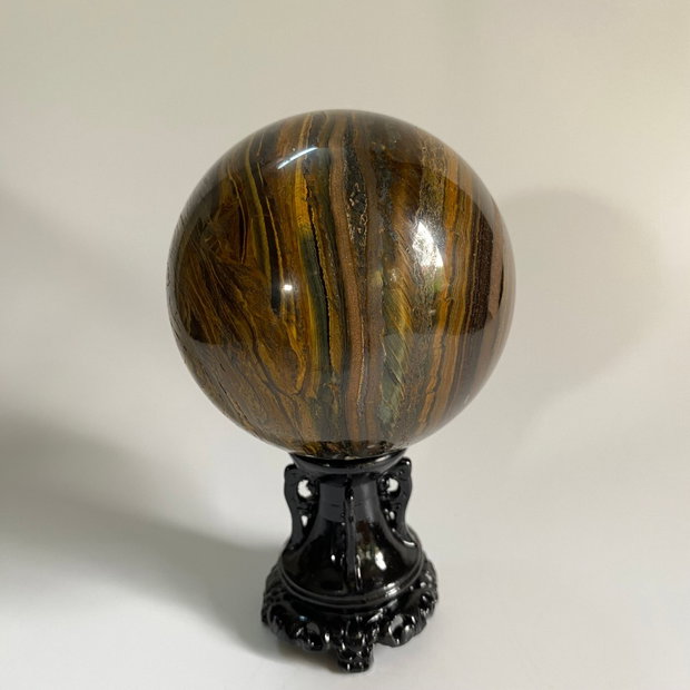 Ochi de Tigru cu Fier - sfera piatra semipretioasa