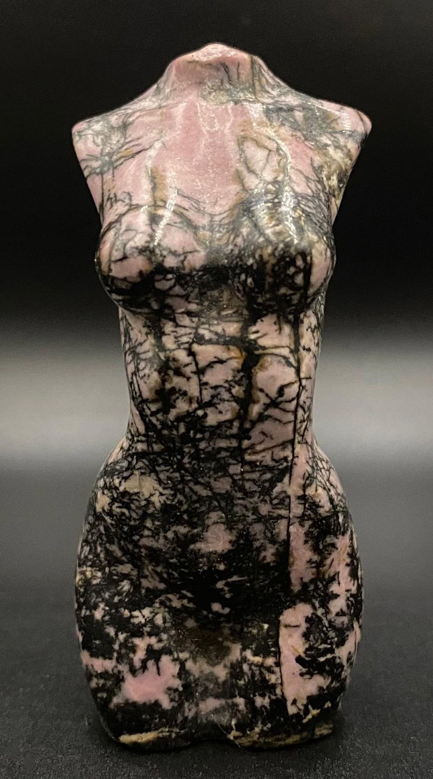 Rodonit - Sculptura nud din piatra semipretioasa