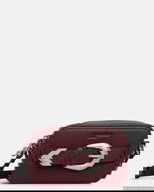 Karl Lagerfeld Jeans geantă culoarea bordo, A4W30144