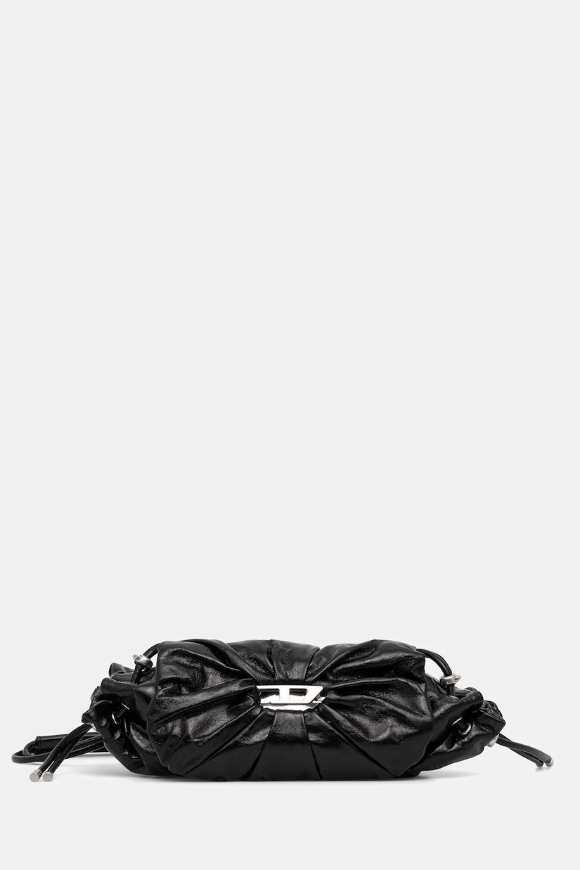 Diesel geantă de piele SCRUNCH-D culoarea negru, X10331.P1003