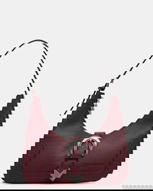 Karl Lagerfeld Jeans geantă culoarea bordo, A4W30143