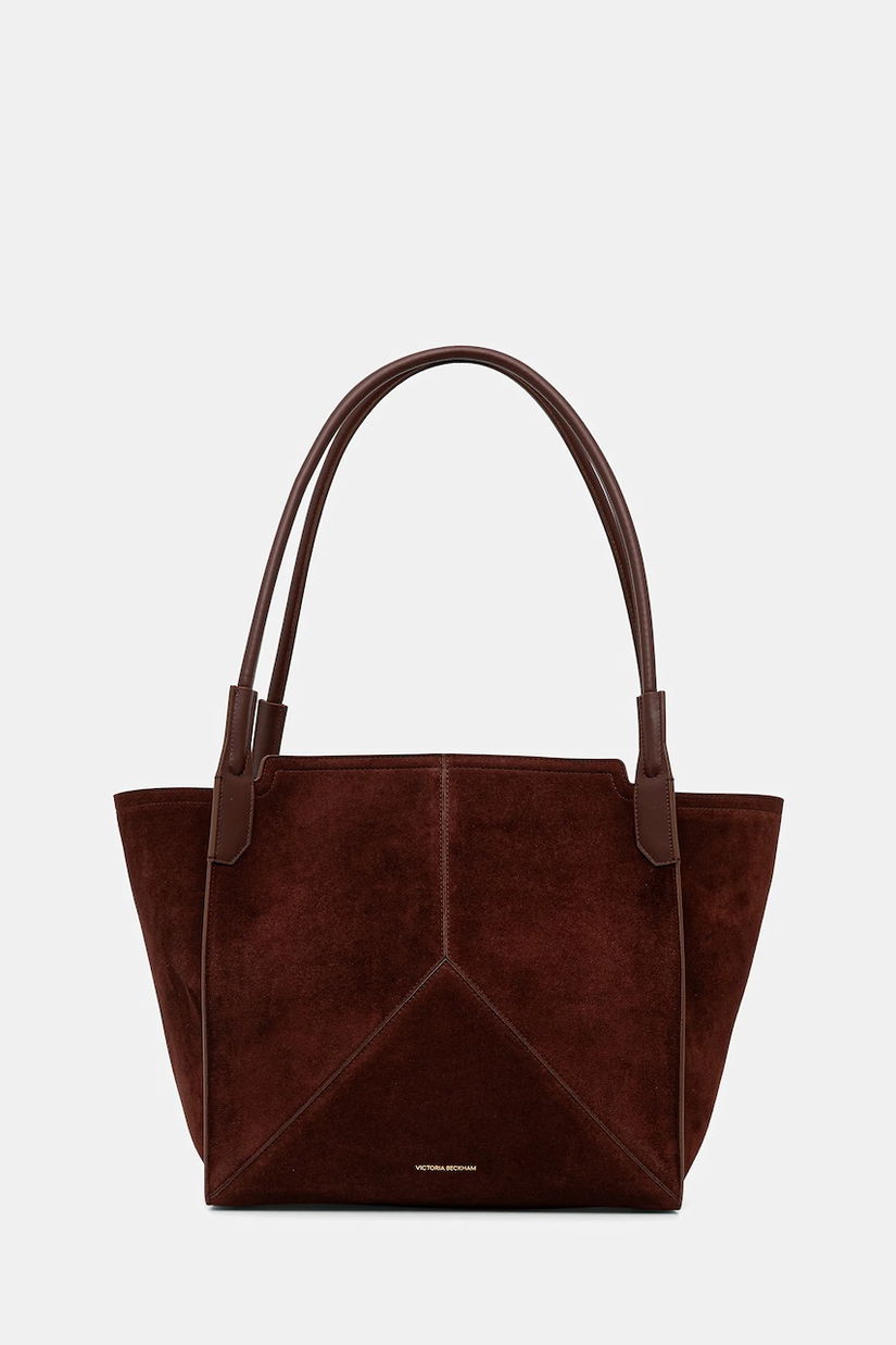 Victoria Beckham geantă de piele culoarea maro, B325AAC006914A