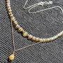 Colier argint opal de foc etiopian minimalist boho chic trendy - Transport gratuit