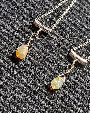 cercei argint opal de foc etiopian picatura tija lant argint minimalisti boho chic trendy - Transport gratuit