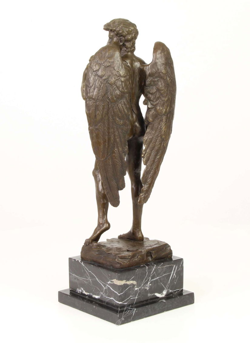 David inaripat-statueta din bronz cu soclu din marmura