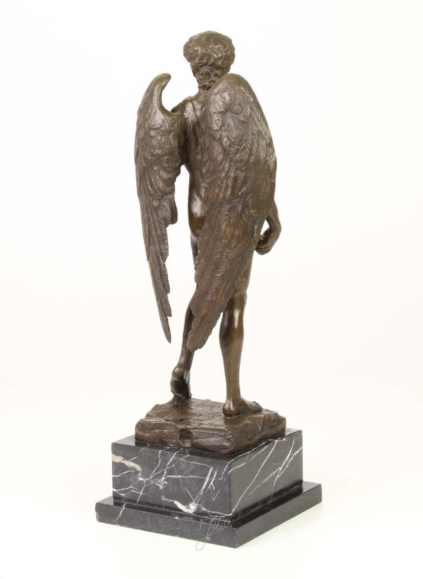 David inaripat-statueta din bronz cu soclu din marmura