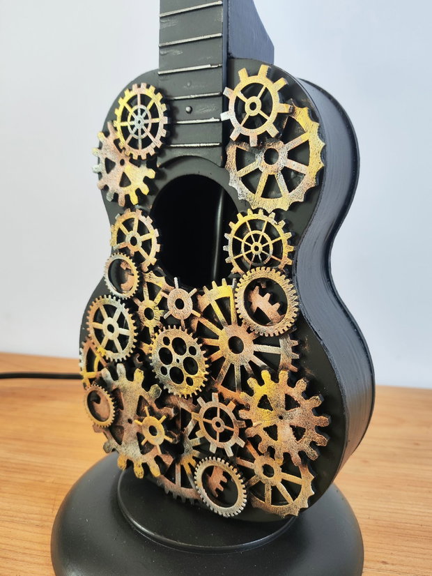 Lampa handmade -Mini chitară