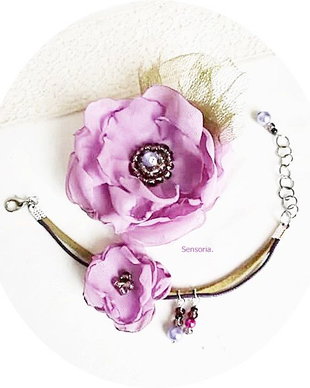 set floral mov lavanda