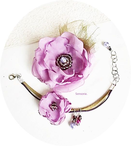 set floral mov lavanda