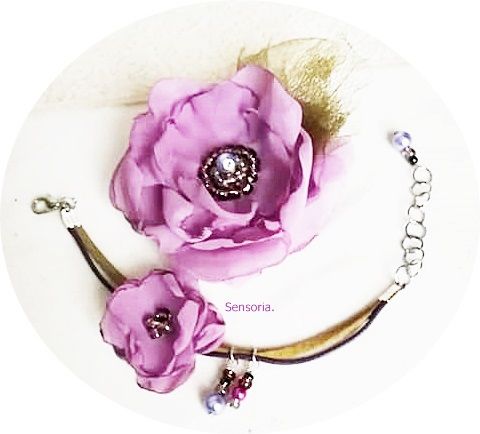 set floral mov lavanda